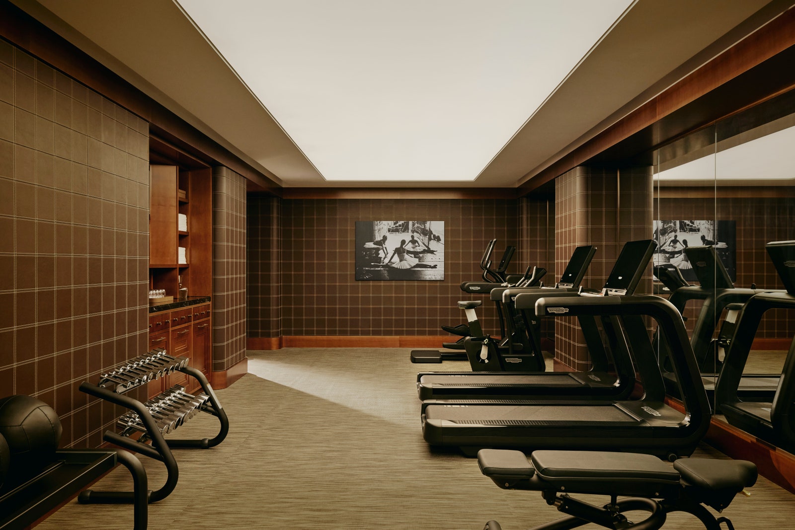 gym at 60 Curzon exclusive new london home