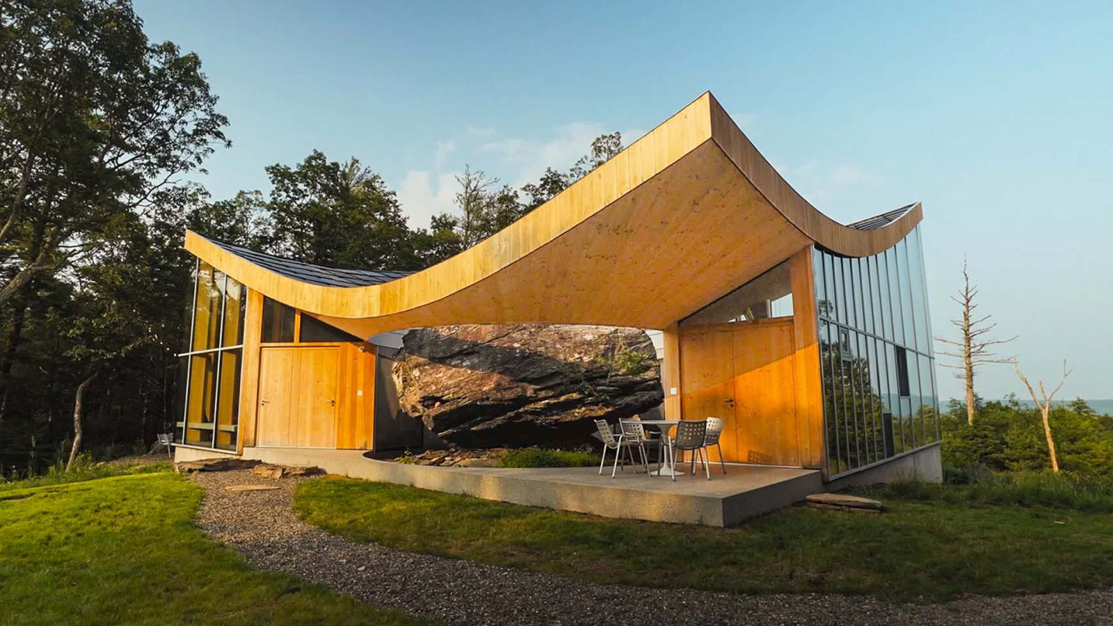 Inside a Family Home Built Around a 12,000-Year-Old Boulder