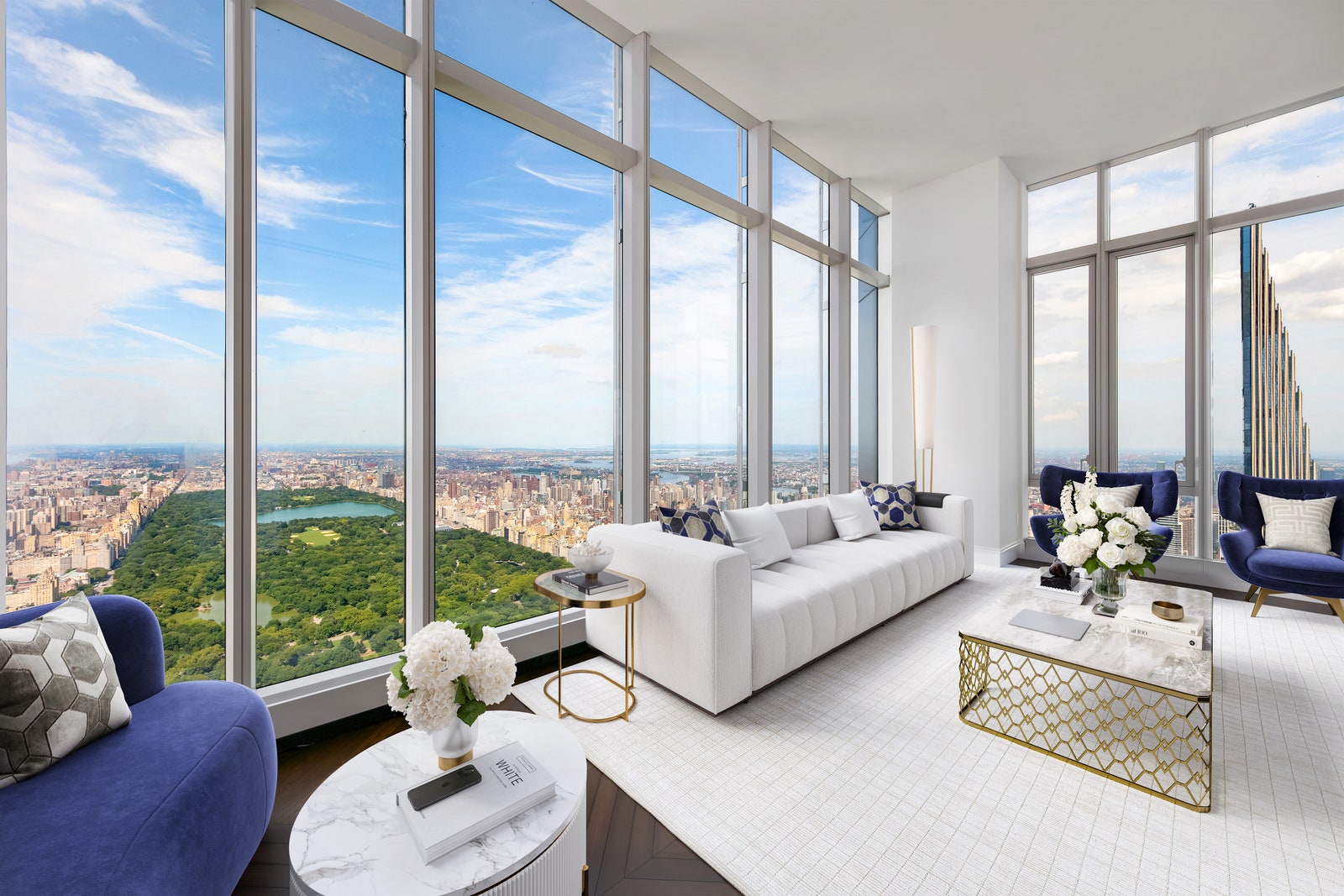 living room in a luxury apartment