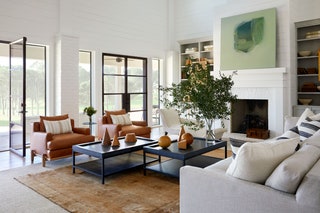 Gone are the days of overly stuffy living rooms—todays spaces such as this room by Meg Lonergan the founder of Meg...