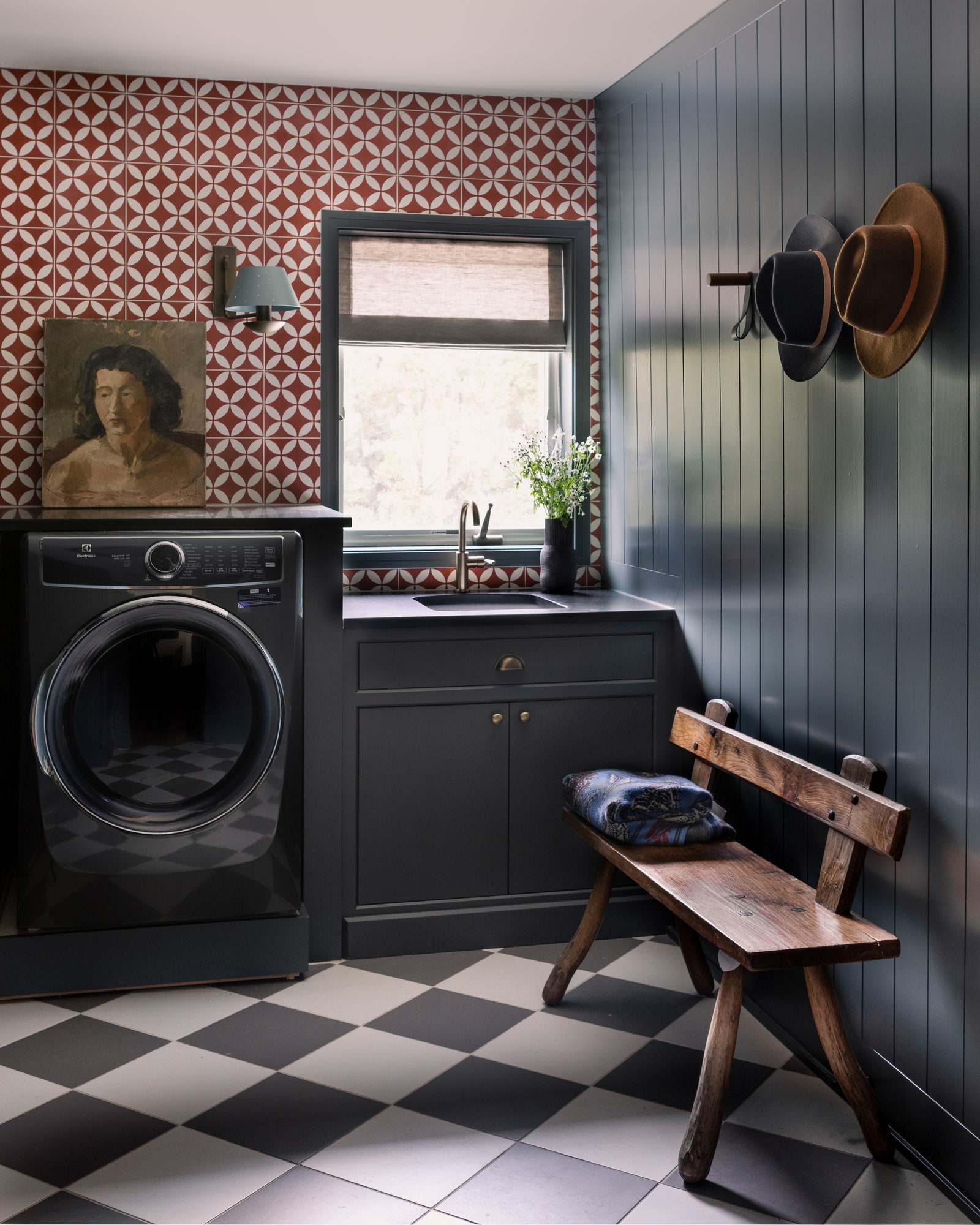 Not only does this bench match the style of the laundry room its easy to move around and adapt for various uses.